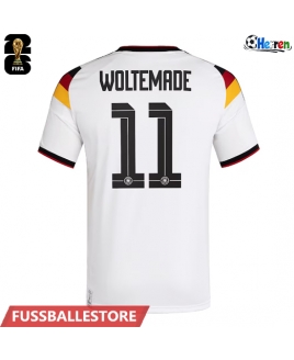 Günstige Deutschland Nick Woltemade #11 Heimtrikot WM 2026 Kurzarm